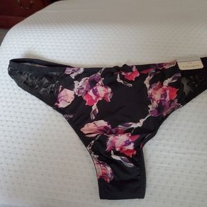 Multi Color Thong with Lace sides
